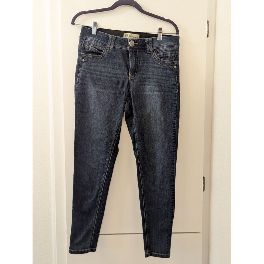 Democracy Womens Skinny Fit Jeans Size 6 Medium Wash With "Ab" Technology